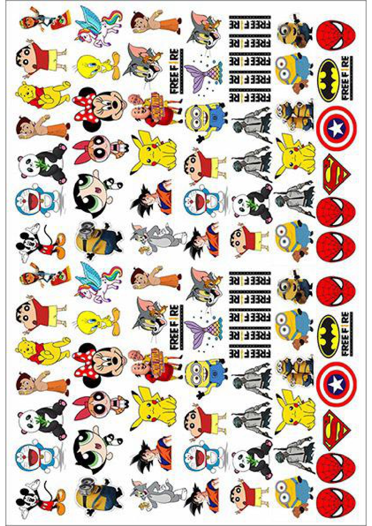 Resin Color Stickers -Rakhi design Sheet