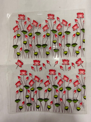 Uv Sticker Lotus Design