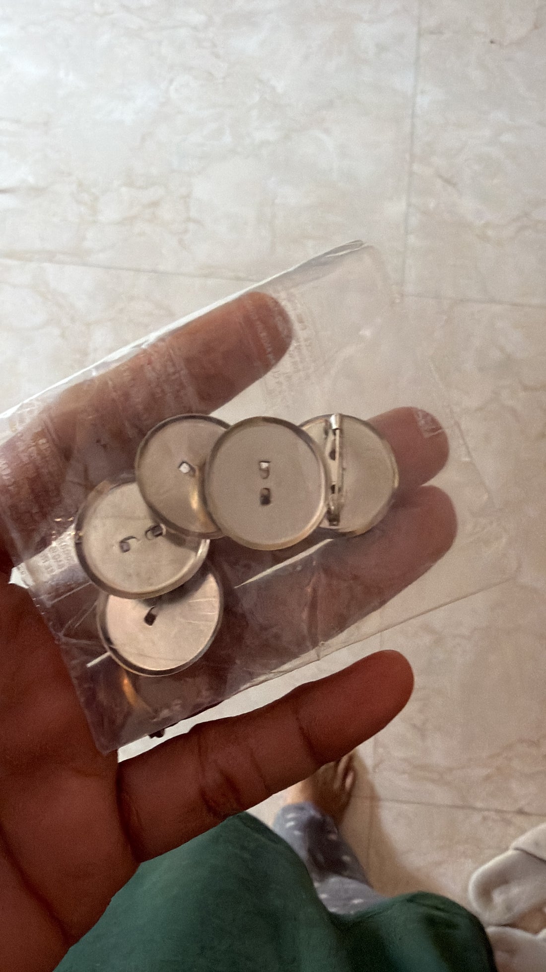 Brooch Pin Base Silver