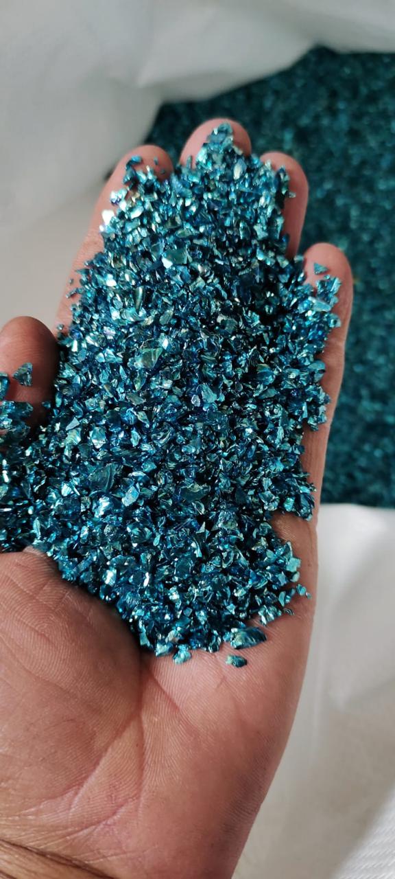 Electroplated Blue Chunks