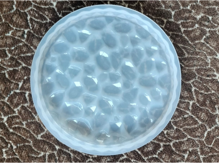 Round druzy coaster mould