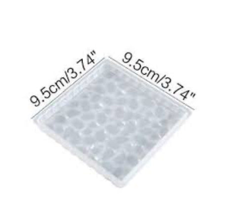 Square druzy coaster mould