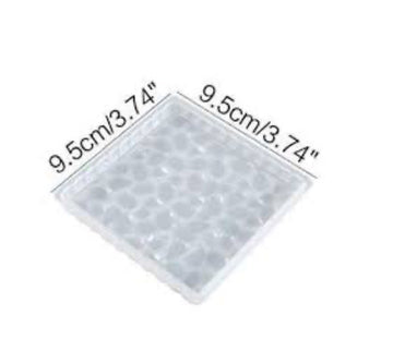 Square druzy coaster mould