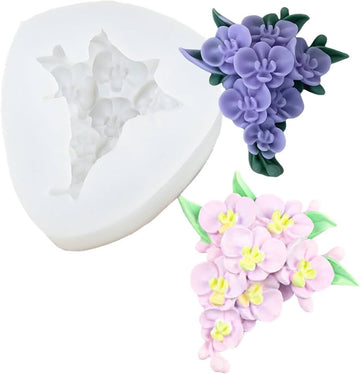 3d Orchid Bunch Flower Mould
