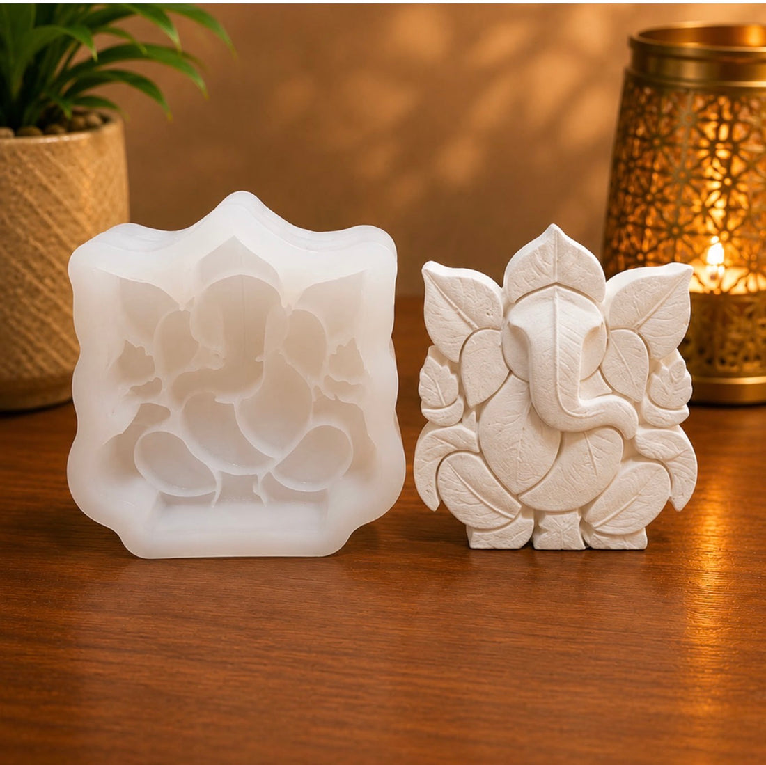 Leaf Style Lord Ganesha Mould
