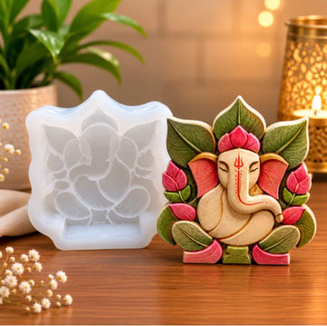 Leaf Style Lord Ganesha Mould