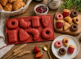 8 Cavity Donut Themed Mould