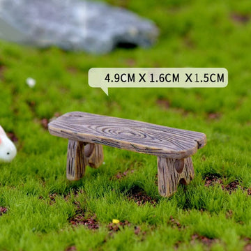 Micro wooden bench miniature