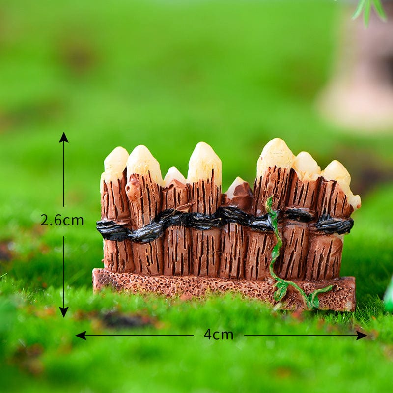 Wooden fence miniature