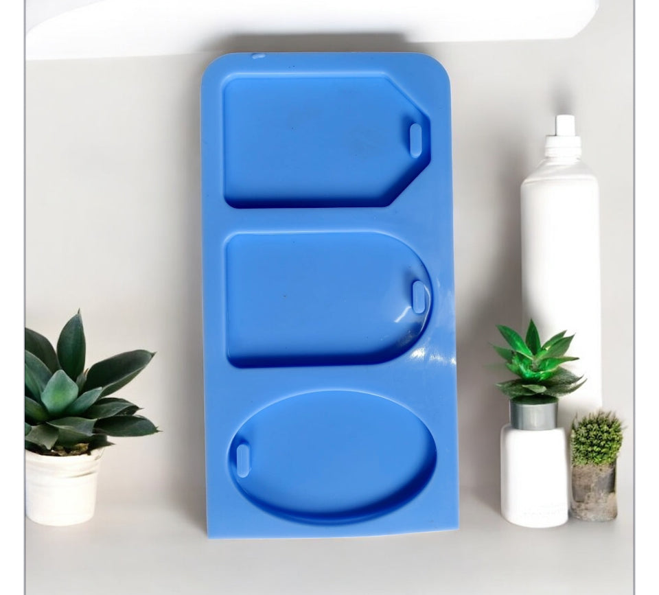 3 Cavity Luggage Tag Mould