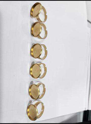 10 pieces round shape ring base for resin