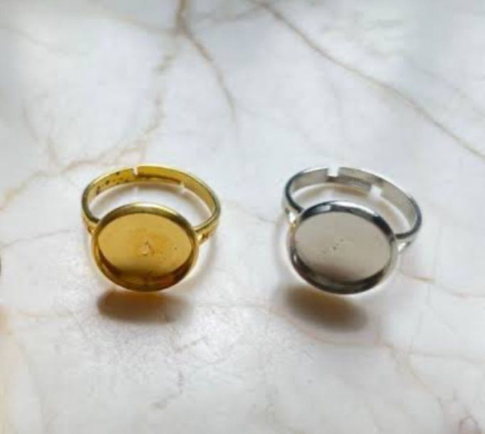 10 pieces round shape ring base for resin