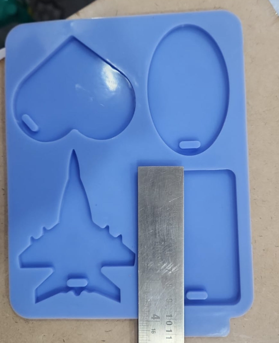4 Cavity Luggage Tag Mould