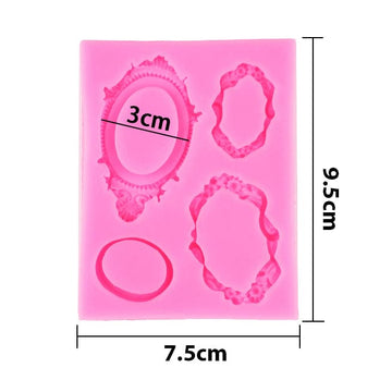 4 Cavity 3D Ornate Mini frame Mould