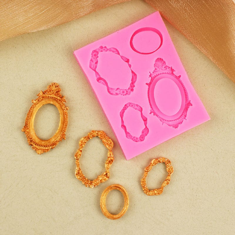 4 Cavity 3D Ornate Mini frame Mould