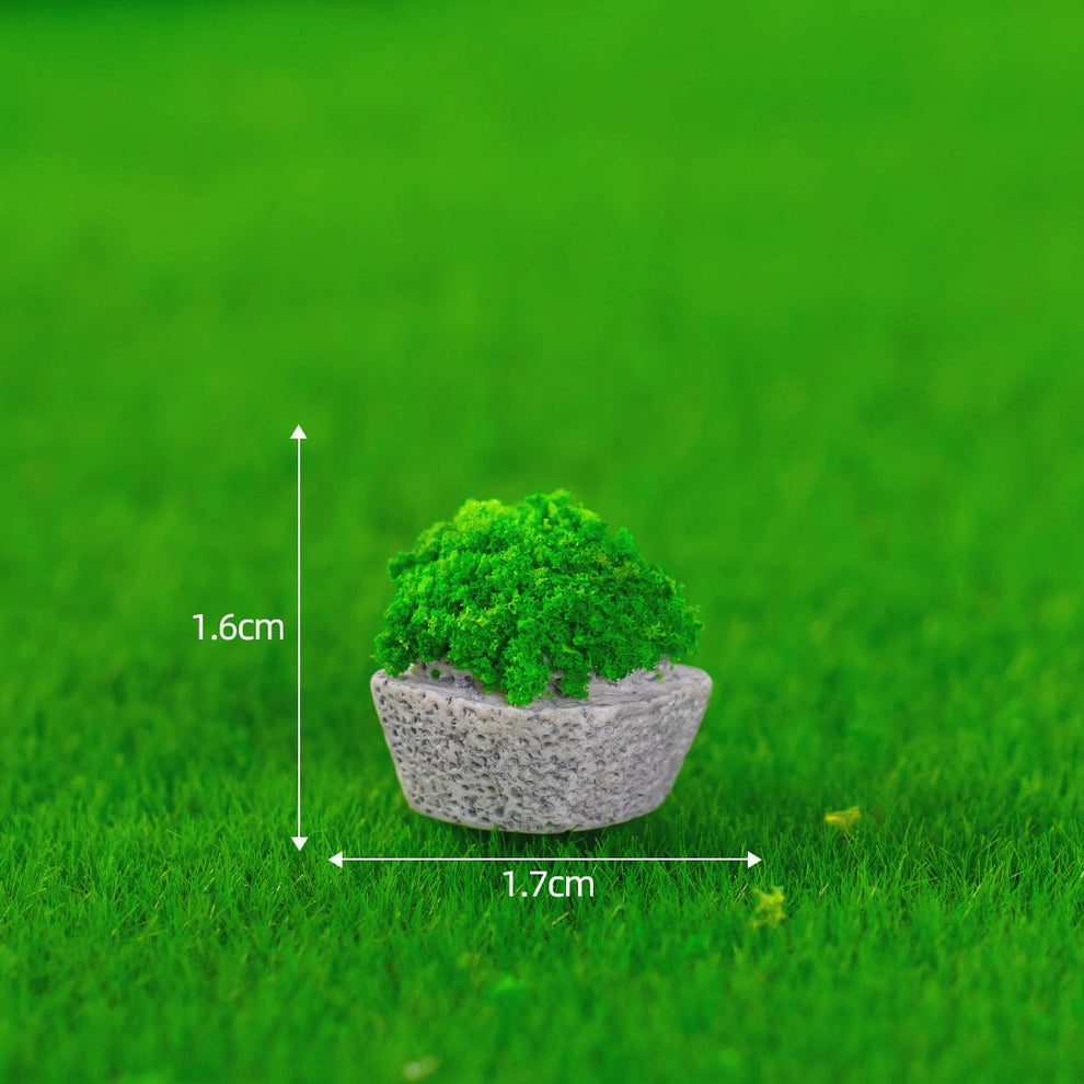 Fan-shaped break grass miniature