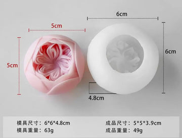 3D Flower Candle Mould