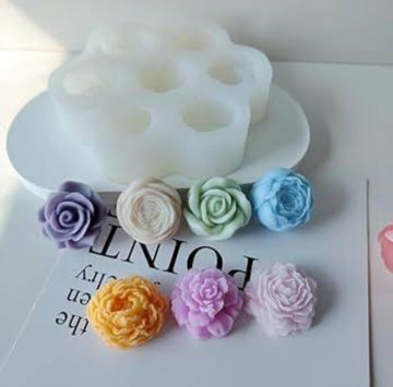 7 Cavity 3D Flower Mould