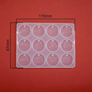 Zodiac sign round Jewelry mould