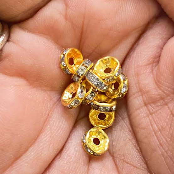 Golden Rakhi beads