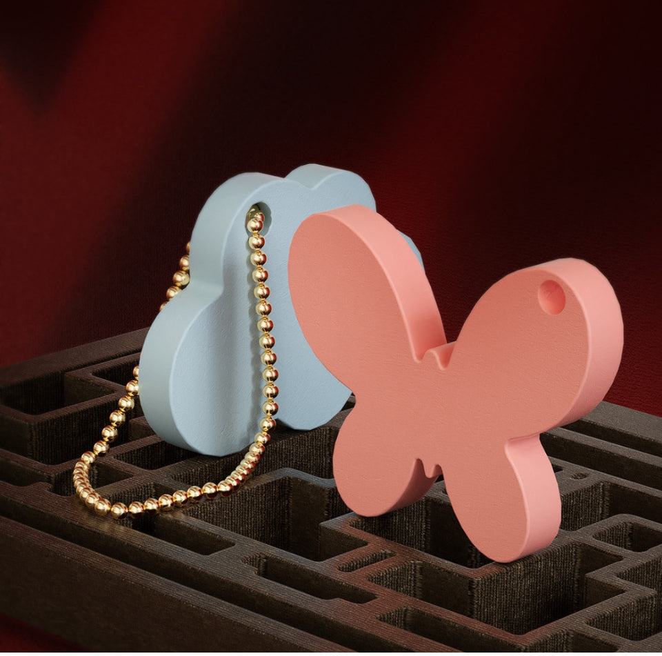 Butterfly 2  keychain and jewelry mould