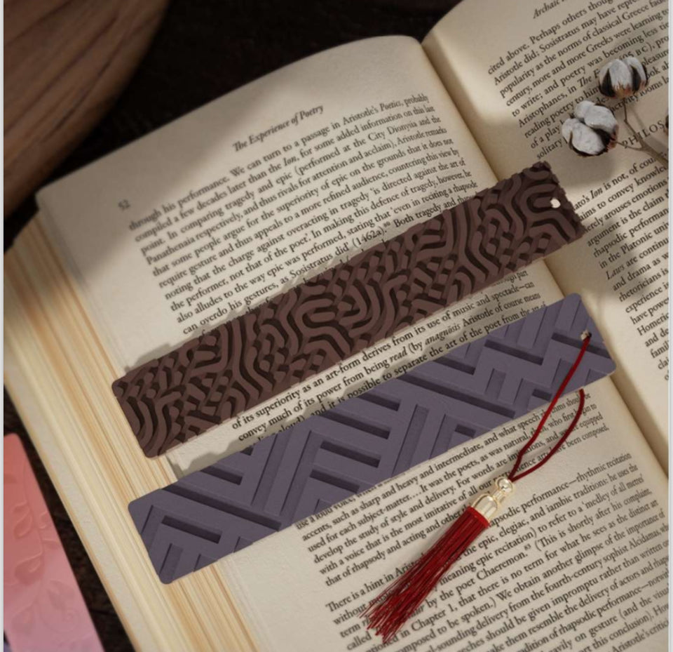 4 in 1 textured   book mark  mould