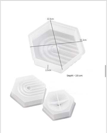 Hexagon u pattern jewelry display mould mould