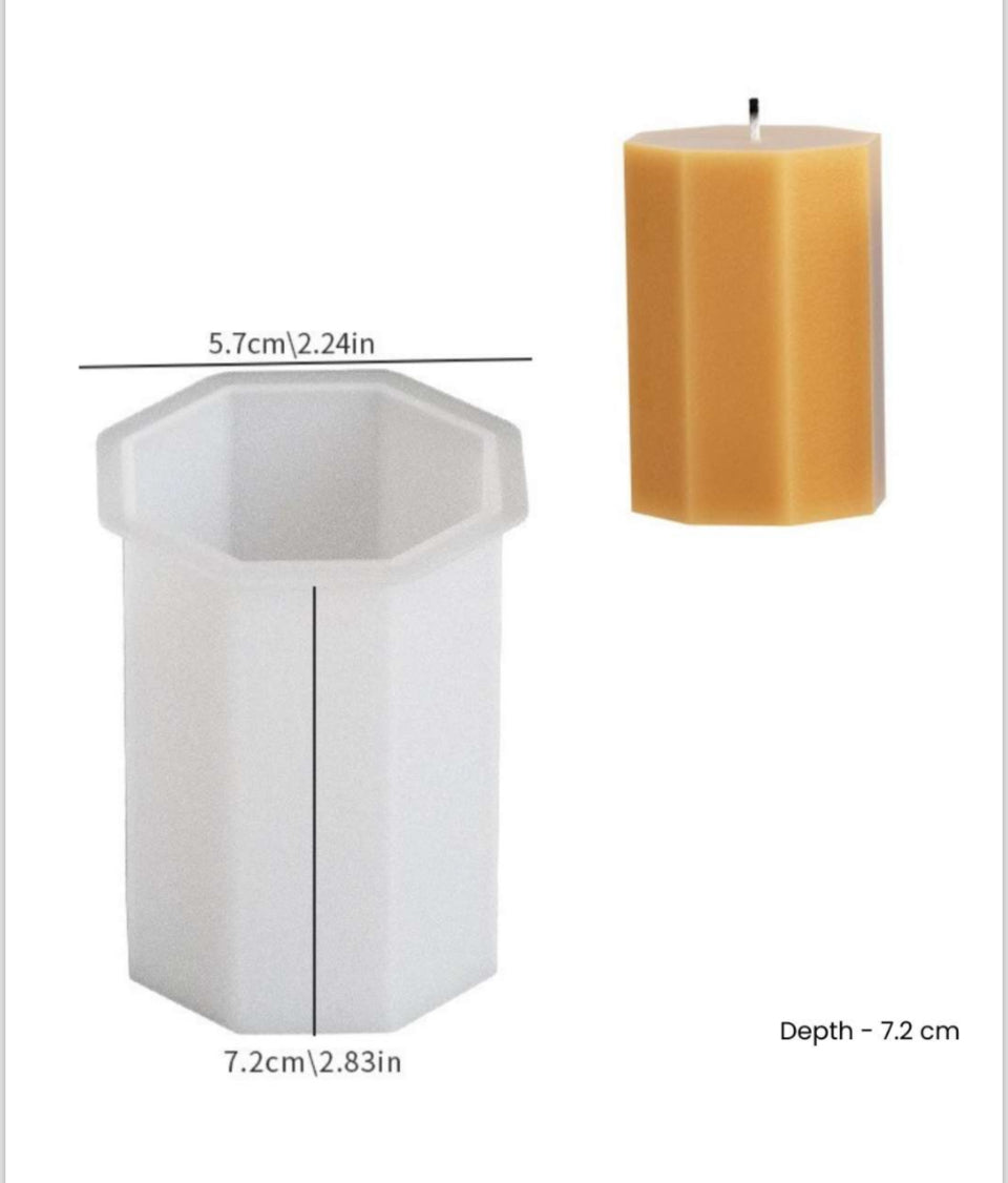Octagon Pillar Candle Mould