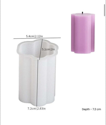 Lace Pillar Candle Mould