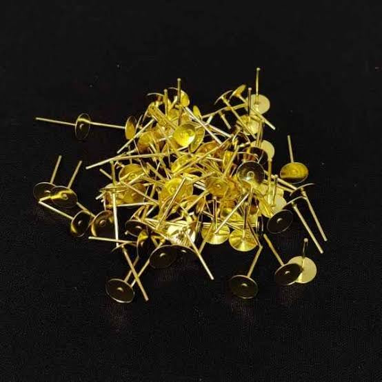 Earring base golden
