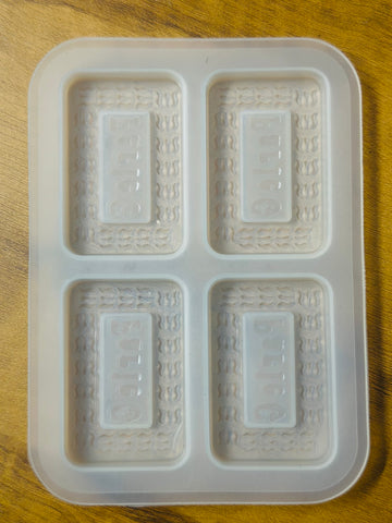 4 Cavity Parle-G Biscuit Mould - Mithai Mould