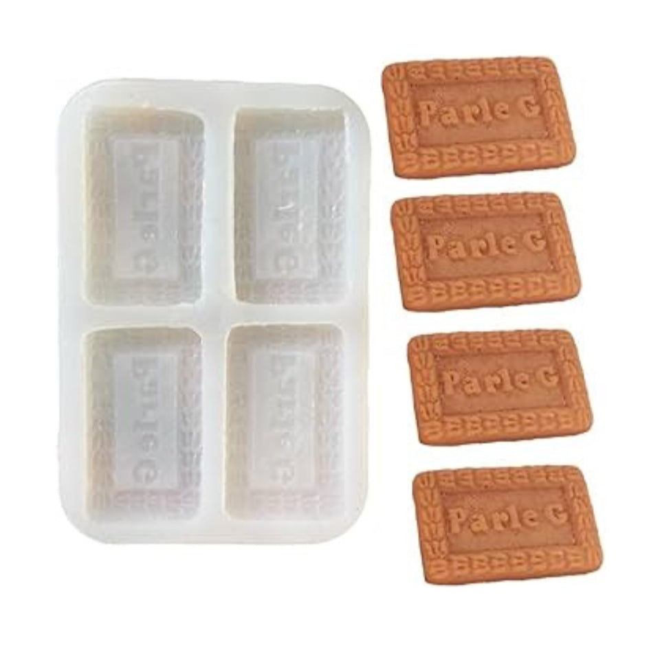 4 Cavity Parle-G Biscuit Mould - Mithai Mould