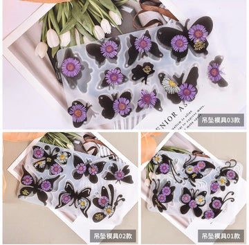 11 Cavity Butterfly jewelry keychain Mould