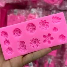 10 Cavity Mini 3D Flower Mould