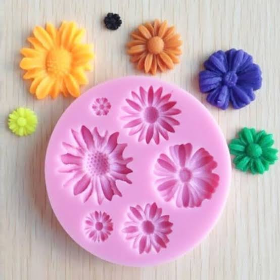 3D clay flower mould