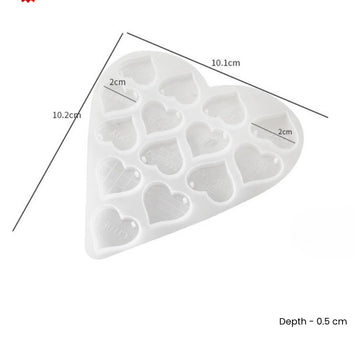 Heart Jewelry Keychain or Charm Mould