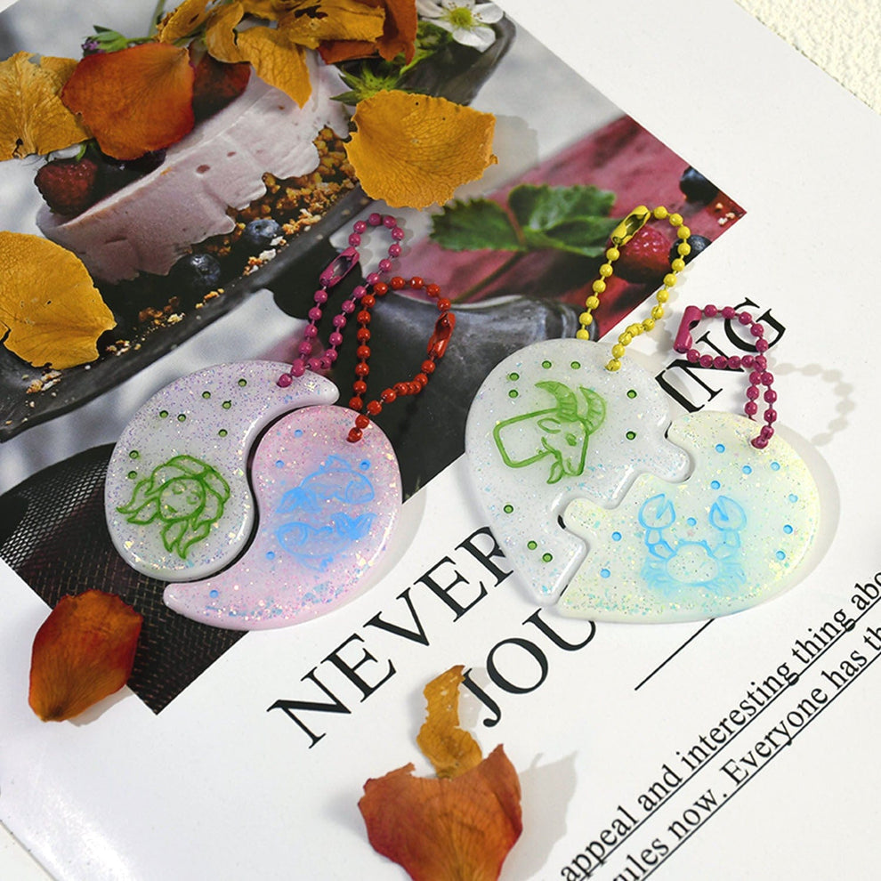 Broken heart jewelry mould