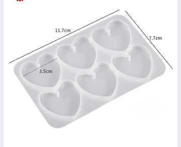Heart jewelry Keychain or Charm Mould