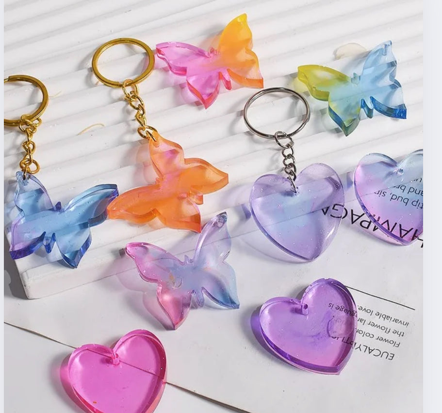 Heart jewelry Keychain or Charm Mould