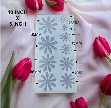 10 Cavities 3D Flower Mould