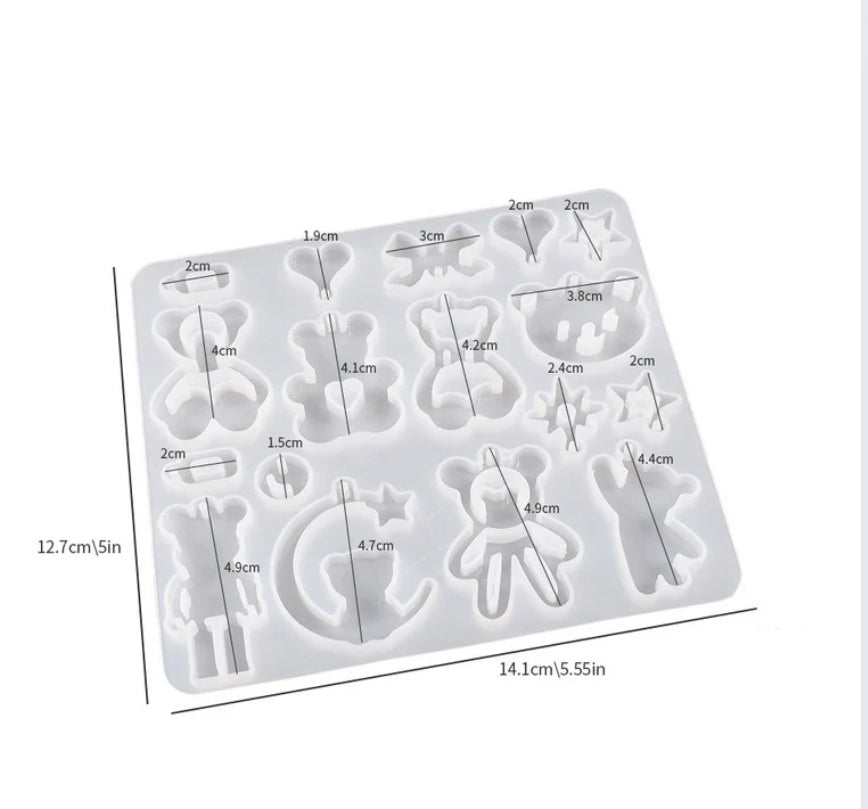 Cartoon Keychain And Earring Mould