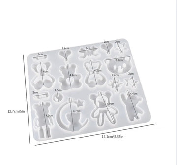 Cartoon Keychain And Earring Mould