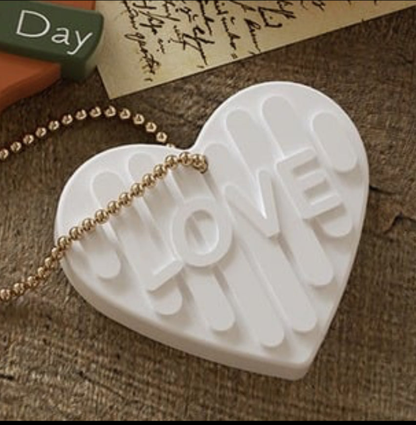 3D Love Heart Keychain Mould