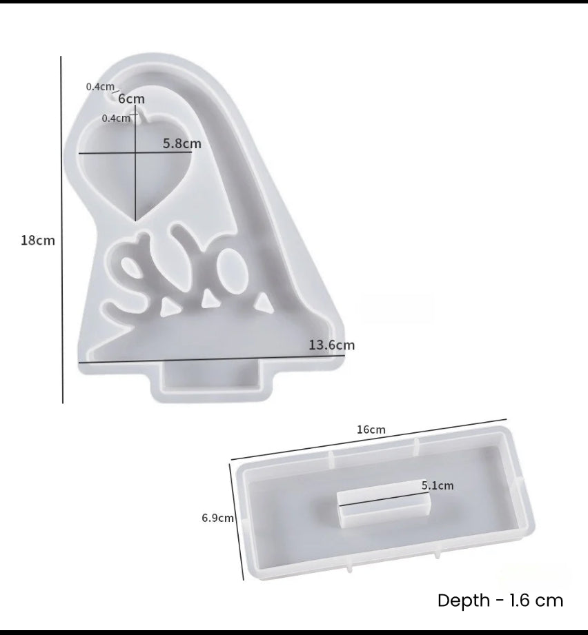 Love Heart Hanging frame Mould