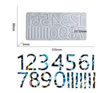 Clock number mould