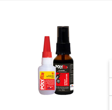 Polyfix MV glue + glass spray activator combo