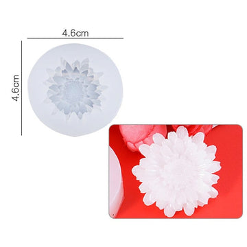 3D Chrysanthemum Flower Candle Mould (205)