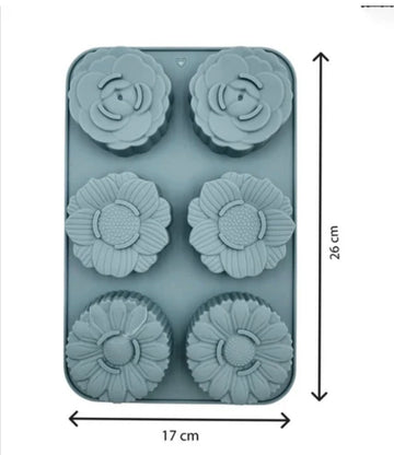 6 Cavity concrete Or Candle Mould