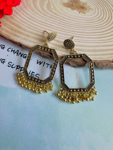 Resin jhumka base golden