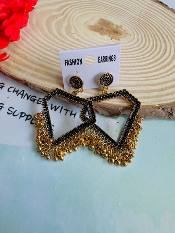 Resin jhumka base golden